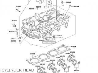 CYLINDER HEAD - KZ1000P24 POLICE 1000 2005 USA