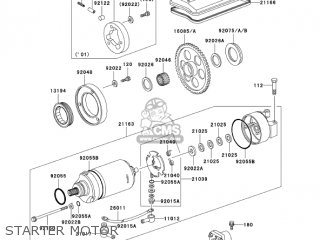 STARTER MOTOR - KZ1000P24 POLICE 1000 2005 USA