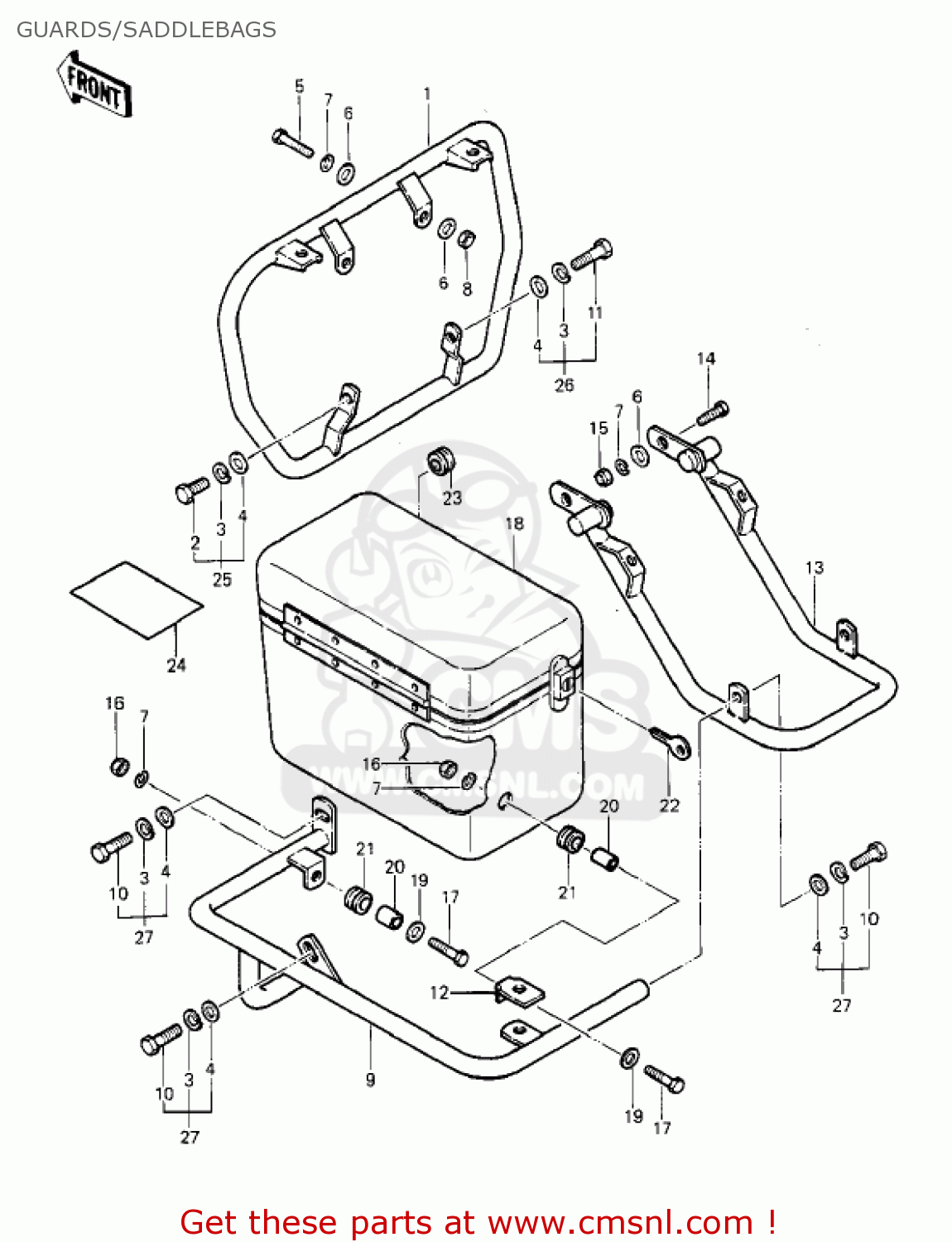 GUARDS/SADDLEBAGS KZ1000P3 POLICE 1000 1984 USA