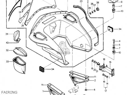 FAIRING - KZ1000P3 POLICE 1000 1984 USA