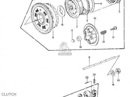 CLUTCH - KZ1000P3 POLICE 1000 1984 USA