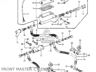 FRONT MASTER CYLINDER - KZ1000P3 POLICE 1000 1984 USA