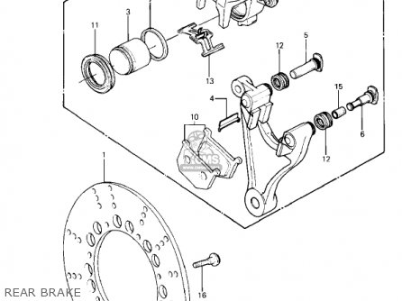 REAR BRAKE - KZ1000P3 POLICE 1000 1984 USA