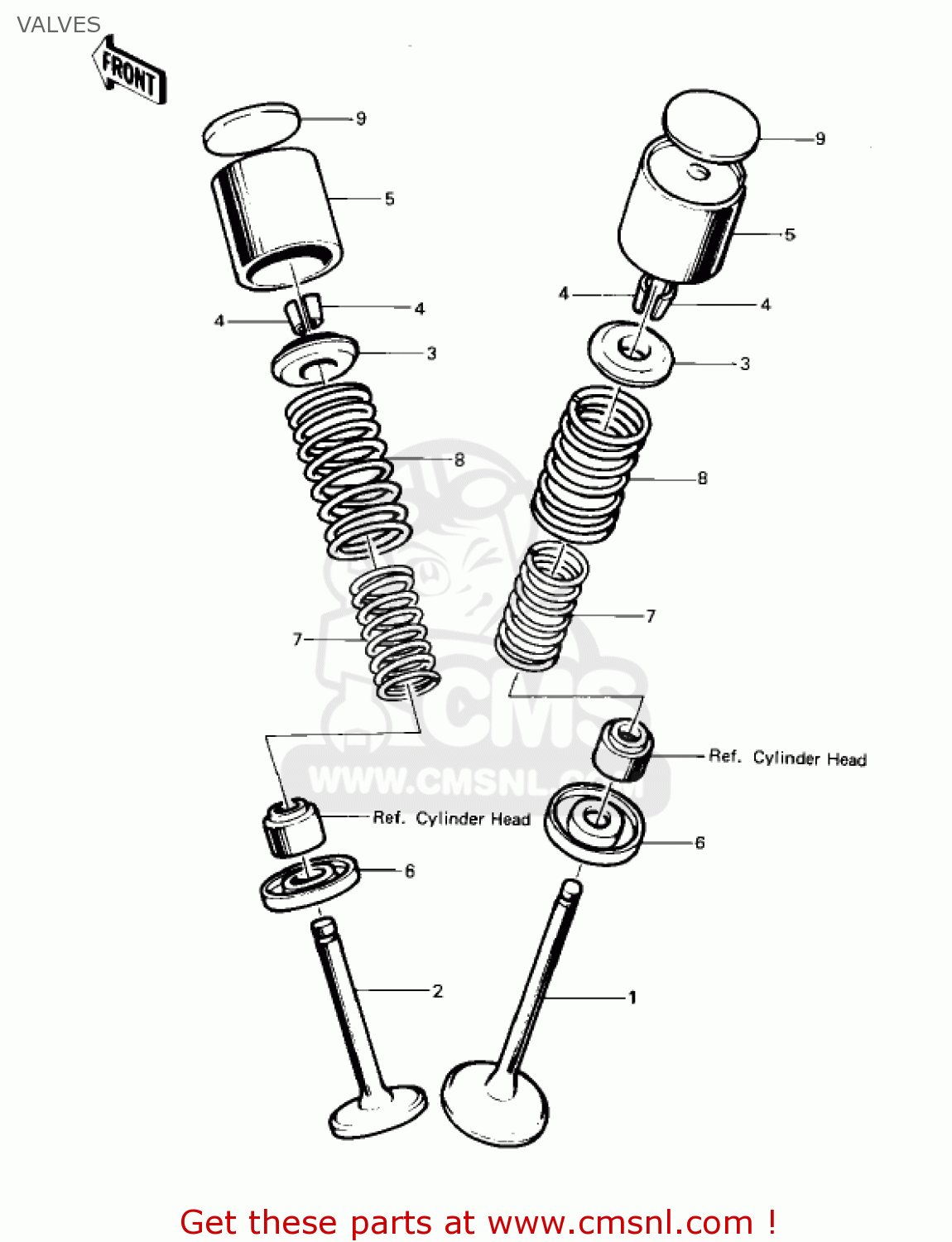 VALVES KZ1000P4 POLICE 1000 1985 USA