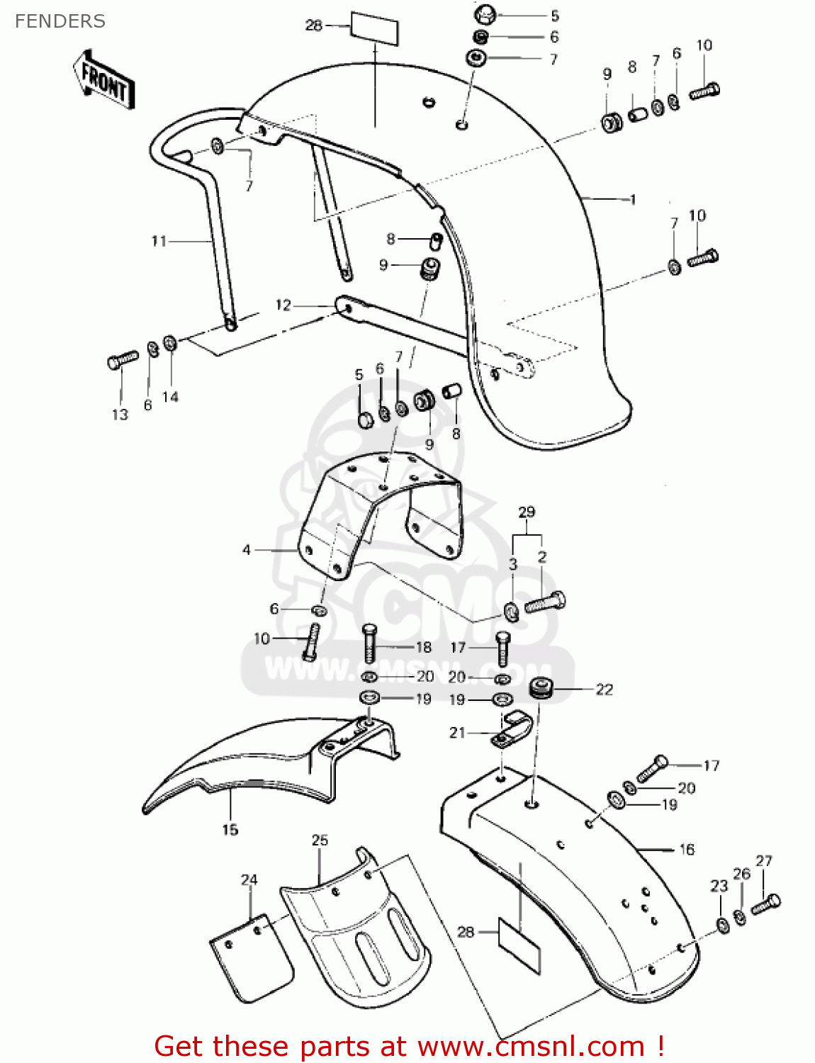 FENDERS KZ1000P4 POLICE 1000 1985 USA