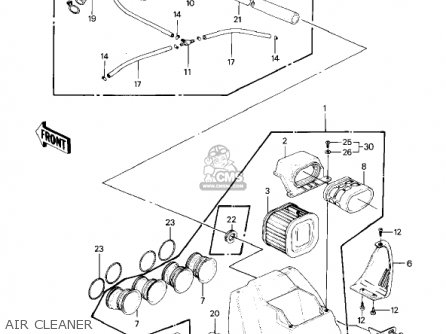 AIR CLEANER - KZ1000P4 POLICE 1000 1985 USA