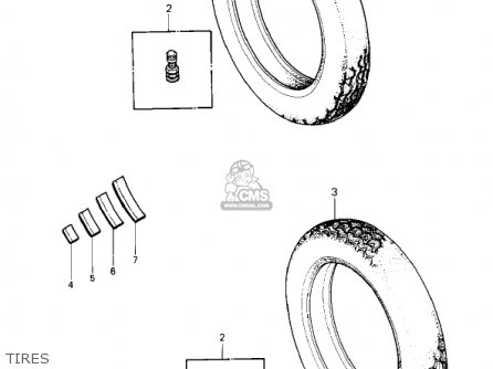 TIRES - KZ1000P4 POLICE 1000 1985 USA