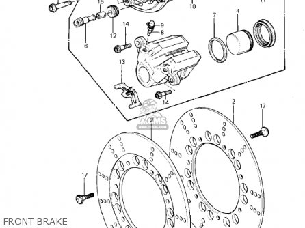 FRONT BRAKE - KZ1000P4 POLICE 1000 1985 USA