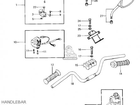 HANDLEBAR - KZ1000P4 POLICE 1000 1985 USA