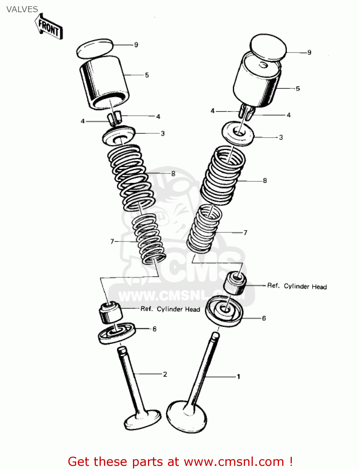 VALVES KZ1000P5 POLICE 1000 1986 USA