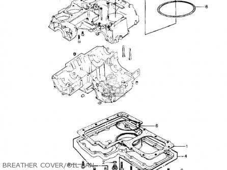 BREATHER COVER/OIL PAN - KZ1000P5 POLICE 1000 1986 USA