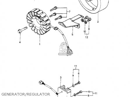 GENERATOR/REGULATOR - KZ1000P5 POLICE 1000 1986 USA