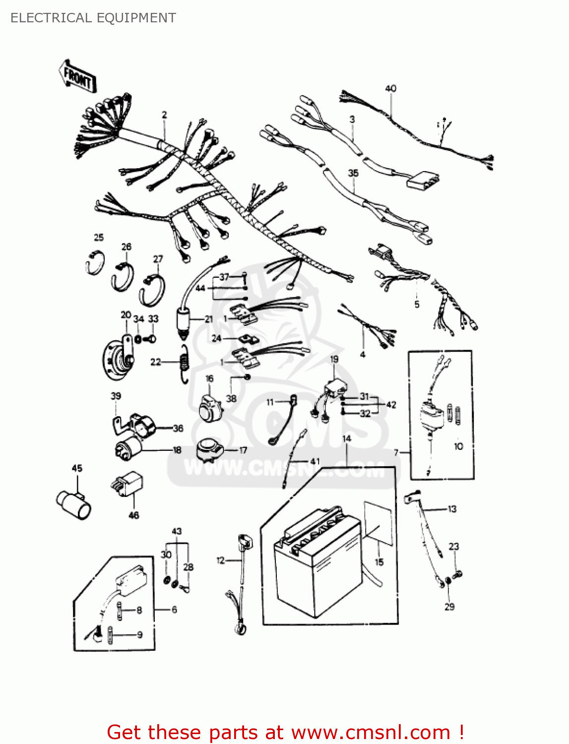 ELECTRICAL EQUIPMENT KZ1000P6 POLICE 1000 1987 USA
