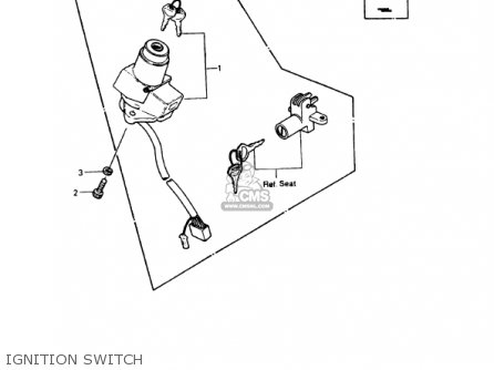 IGNITION SWITCH - KZ1000P6 POLICE 1000 1987 USA