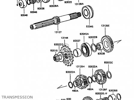 TRANSMISSION - KZ1000P6 POLICE 1000 1987 USA