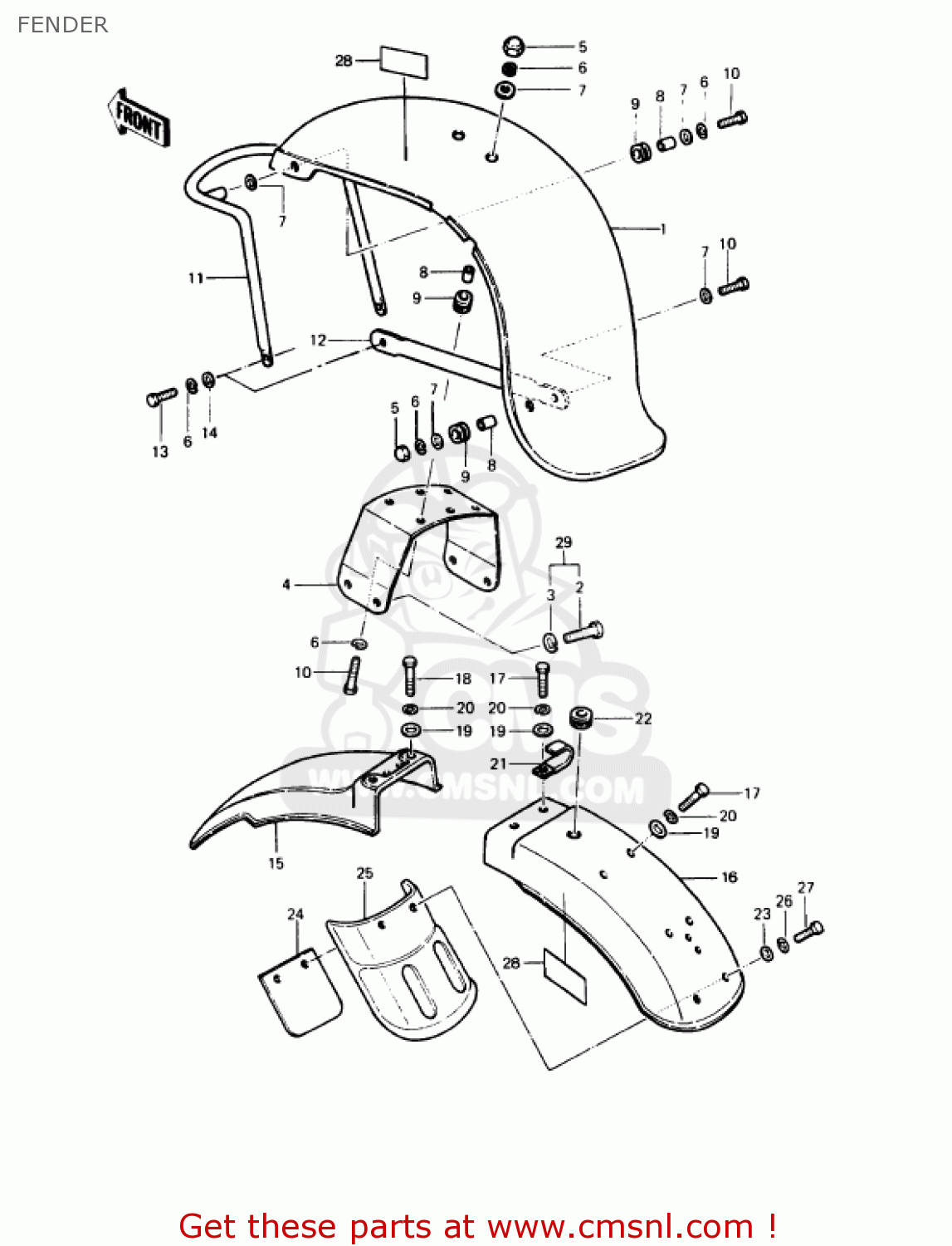 FENDER KZ1000P7 POLICE 1000 1988 USA