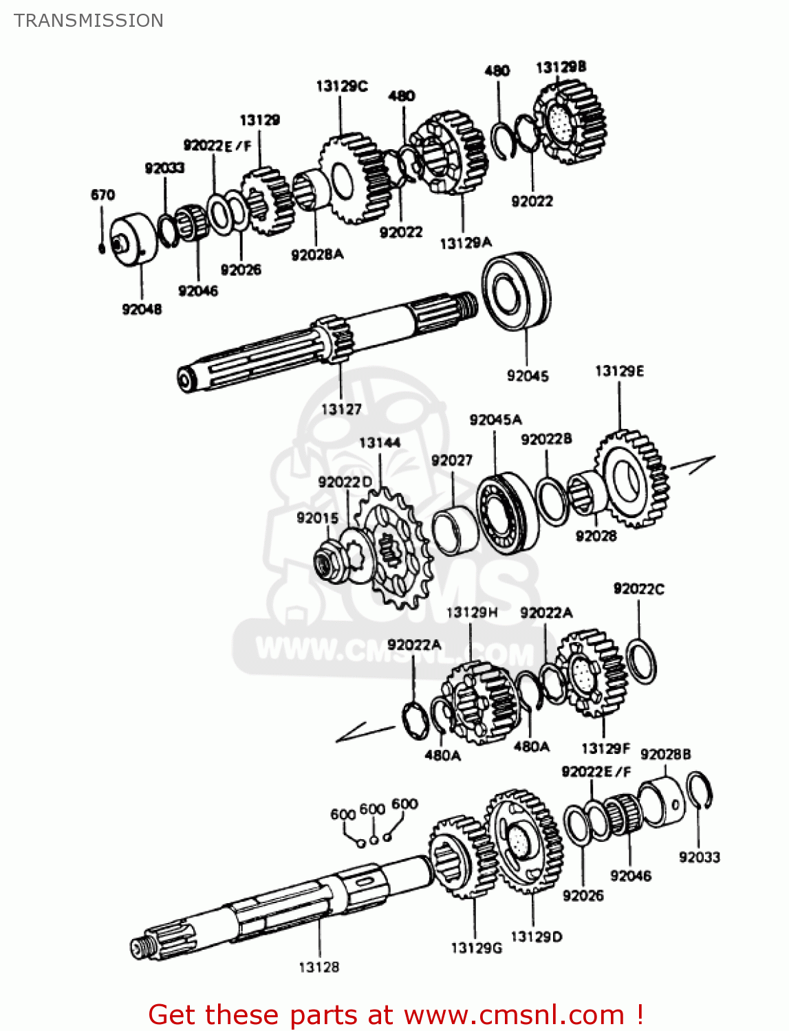 TRANSMISSION KZ1000P7 POLICE 1000 1988 USA