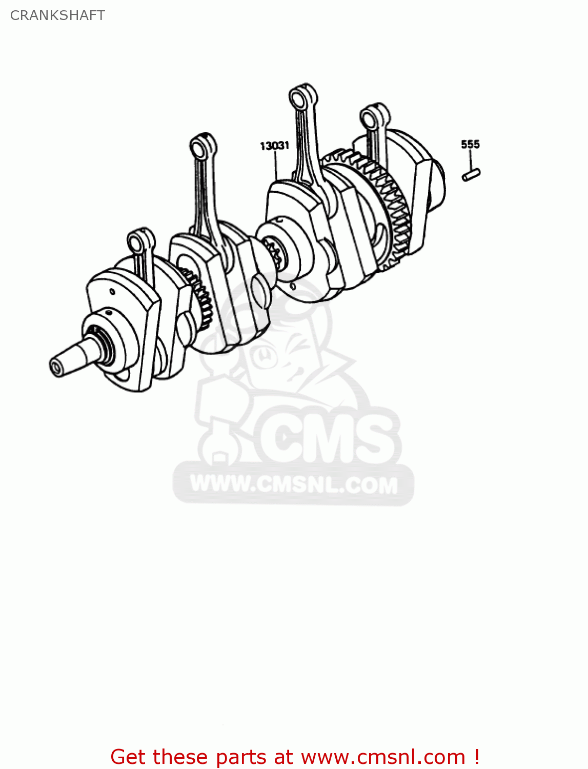 CRANKSHAFT KZ1000P7 POLICE 1000 1988 USA