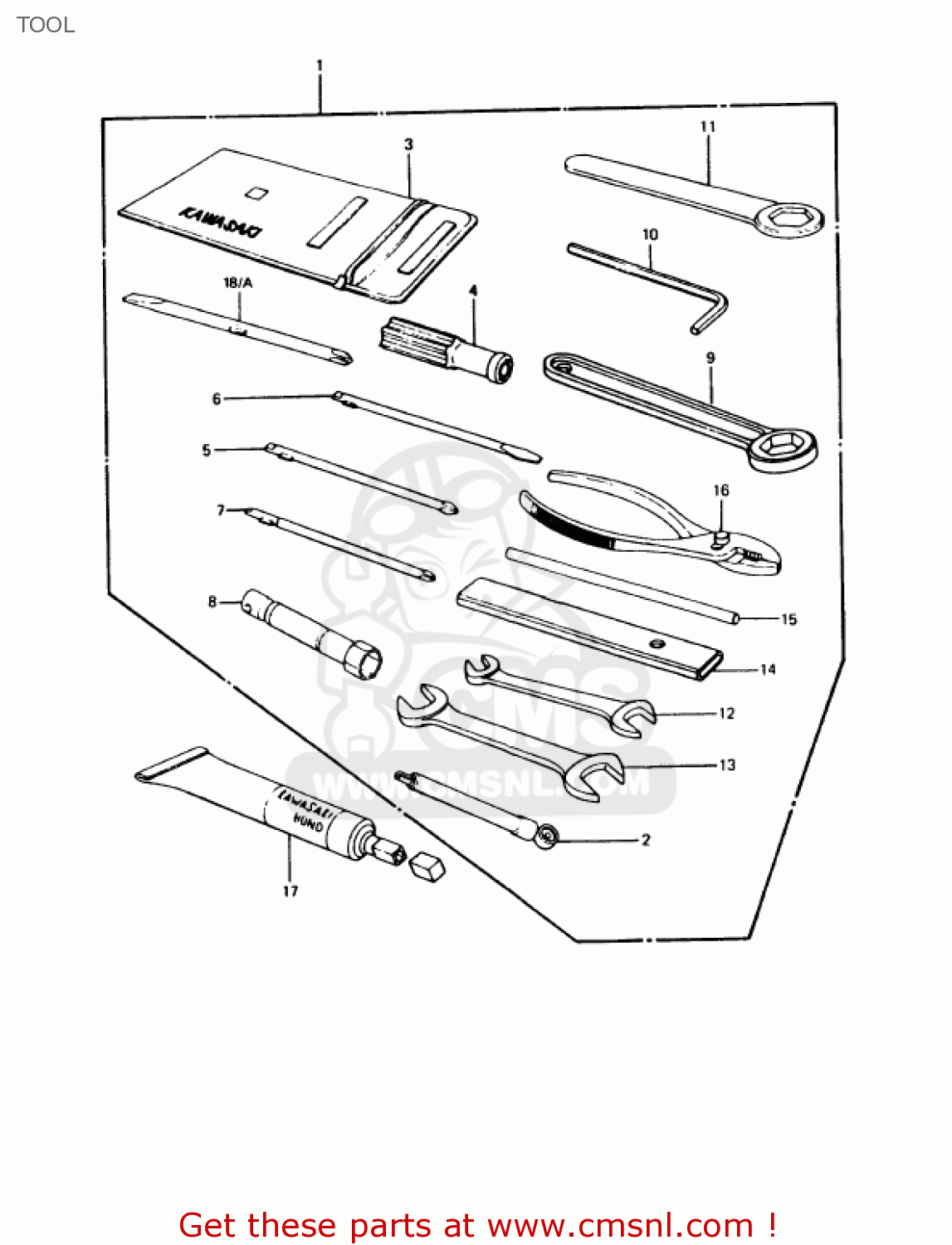 TOOL KZ1000P7 POLICE 1000 1988 USA