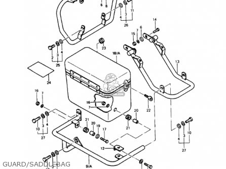 GUARD/SADDLEBAG - KZ1000P7 POLICE 1000 1988 USA