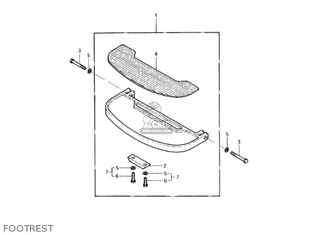 FOOTREST - KZ1000P7 POLICE 1000 1988 USA