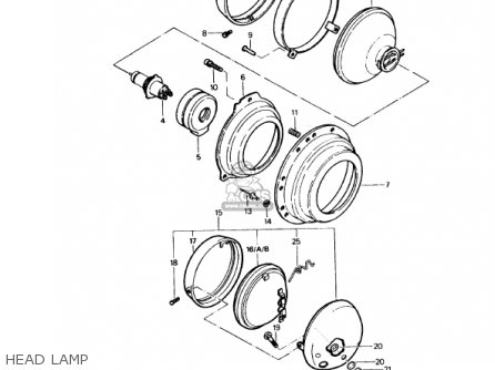 HEAD LAMP - KZ1000P7 POLICE 1000 1988 USA