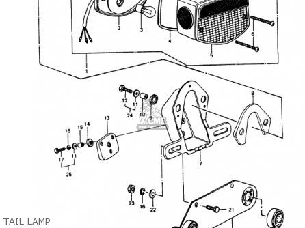 TAIL LAMP - KZ1000P7 POLICE 1000 1988 USA