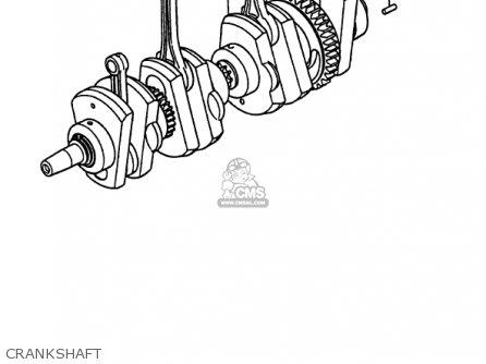 CRANKSHAFT - KZ1000P7 POLICE 1000 1988 USA