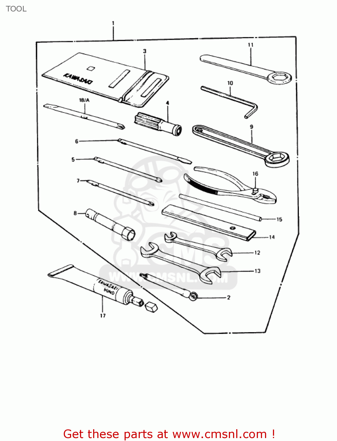 TOOL KZ1000P8 POLICE 1000 1989 USA