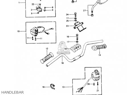 HANDLEBAR - KZ1000P8 POLICE 1000 1989 USA
