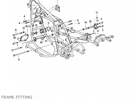 FRAME FITTING - KZ1000P8 POLICE 1000 1989 USA