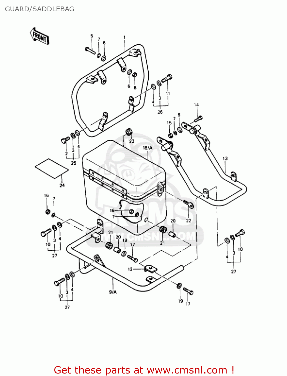 GUARD/SADDLEBAG KZ1000P9 POLICE 1000 1990 USA
