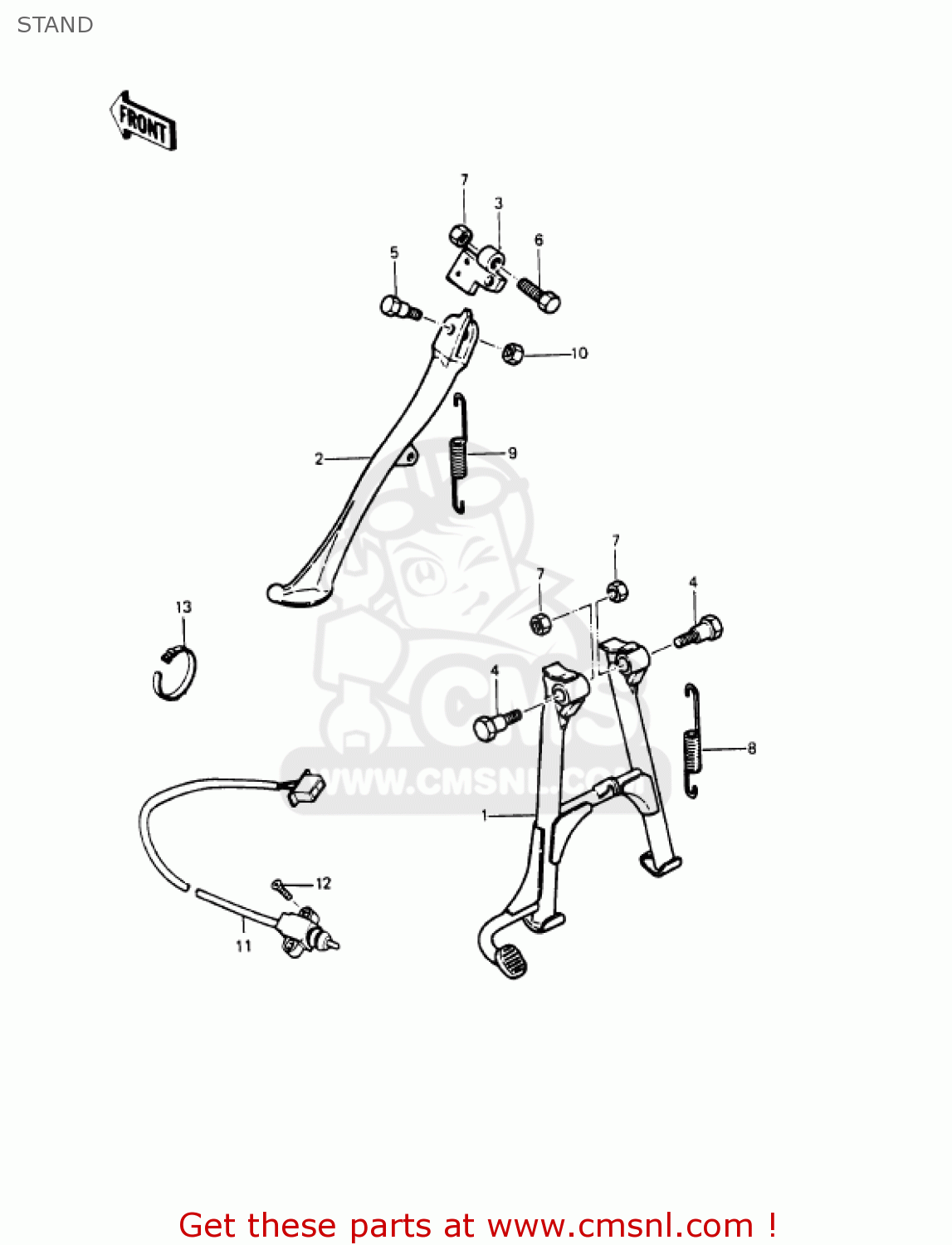 STAND KZ1000P9 POLICE 1000 1990 USA