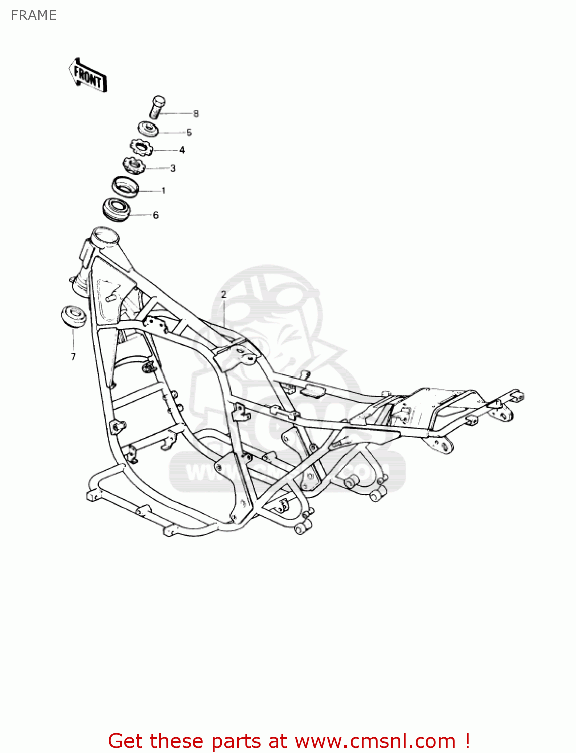FRAME KZ1000P9 POLICE 1000 1990 USA