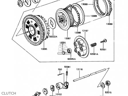 CLUTCH - KZ1000P9 POLICE 1000 1990 USA
