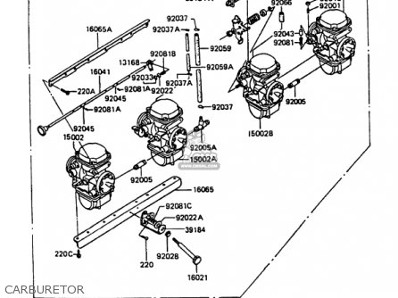 CARBURETOR - KZ1000P9 POLICE 1000 1990 USA