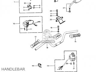 HANDLEBAR - KZ1000P9 POLICE 1000 1990 USA