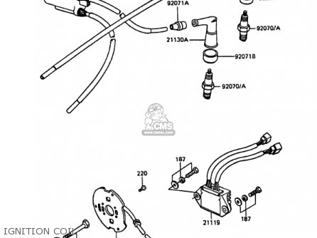 IGNITION COIL - KZ1000P9 POLICE 1000 1990 USA