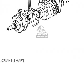 CRANKSHAFT - KZ1000P9 POLICE 1000 1990 USA