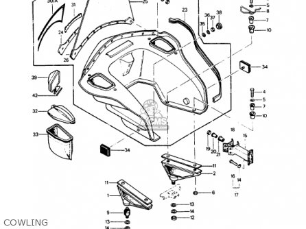 COWLING - KZ1000P9 POLICE 1000 1990 USA