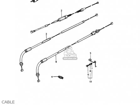 CABLE - KZ1000P9 POLICE 1000 1990 USA