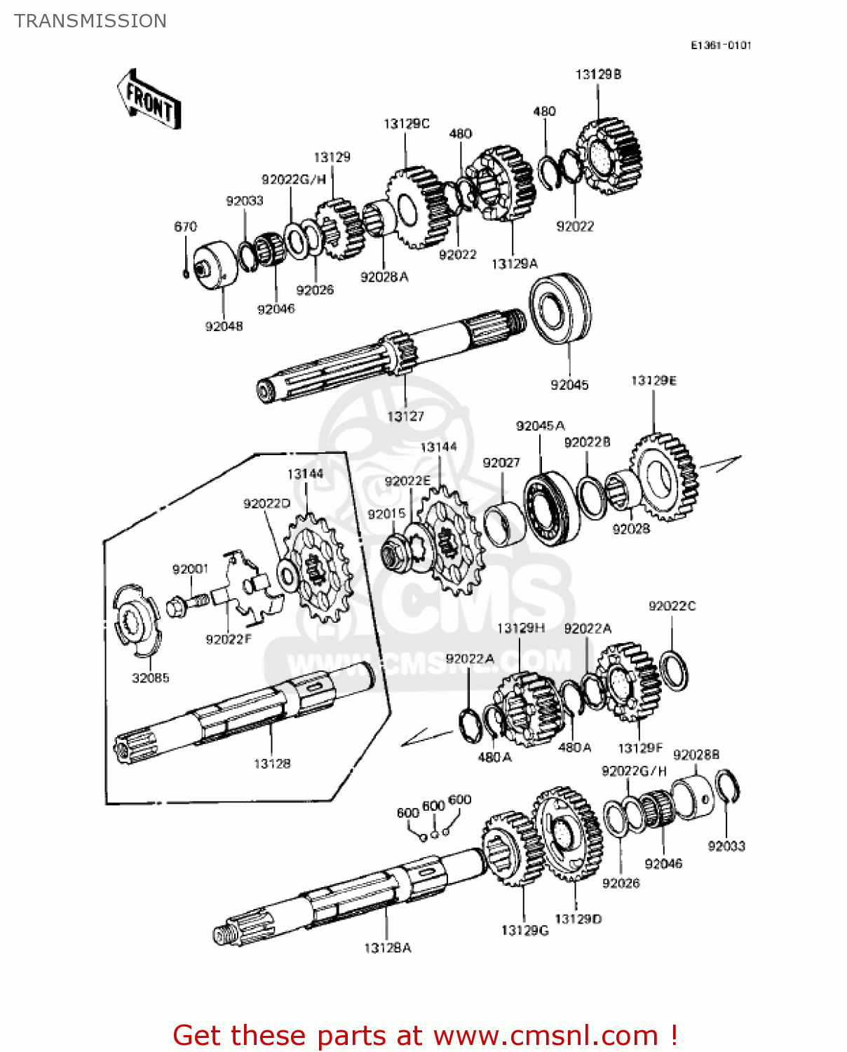 TRANSMISSION KZ1000R1 EDDIE LAWSON REPLICA 1982 USA CANADA
