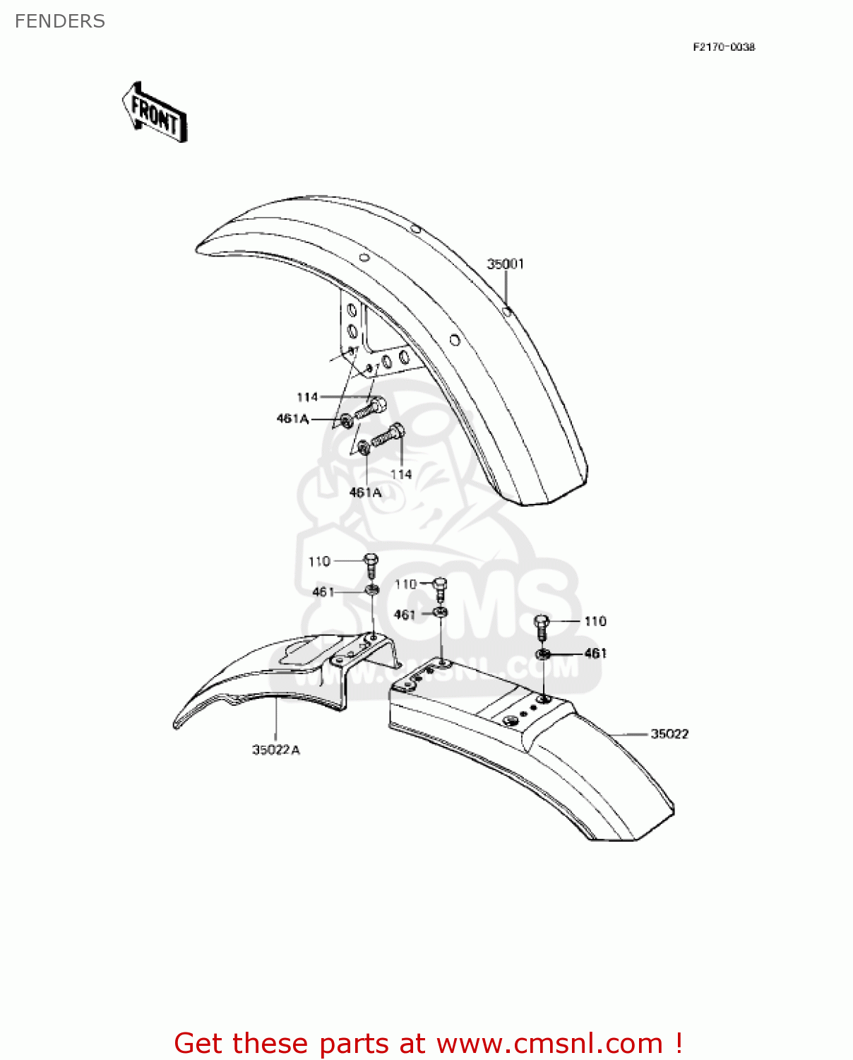 FENDERS KZ1000R1 EDDIE LAWSON REPLICA 1982 USA CANADA