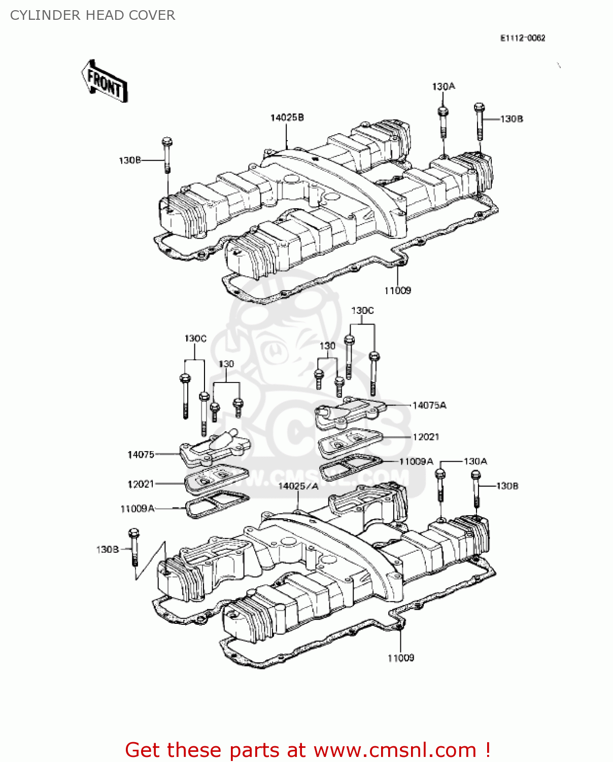 CYLINDER HEAD COVER KZ1000R1 EDDIE LAWSON REPLICA 1982 USA CANADA