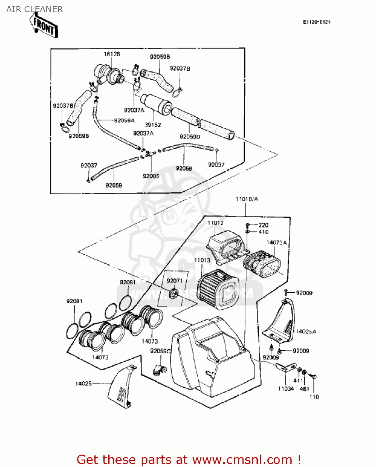 AIR CLEANER KZ1000R1 EDDIE LAWSON REPLICA 1982 USA CANADA