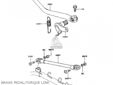 BRAKE PEDAL/TORQUE LINK - KZ1000R1 EDDIE LAWSON REPLICA 1982 USA CANADA