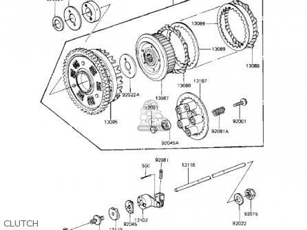 CLUTCH - KZ1000R1 EDDIE LAWSON REPLICA 1982 USA CANADA