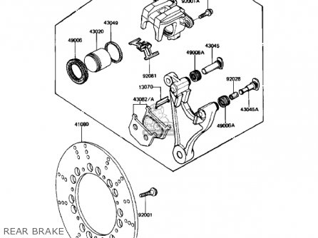 REAR BRAKE - KZ1000R1 EDDIE LAWSON REPLICA 1982 USA CANADA