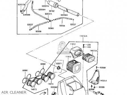 AIR CLEANER - KZ1000R1 EDDIE LAWSON REPLICA 1982 USA CANADA
