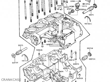 CRANKCASE - KZ1000R1 EDDIE LAWSON REPLICA 1982 USA CANADA